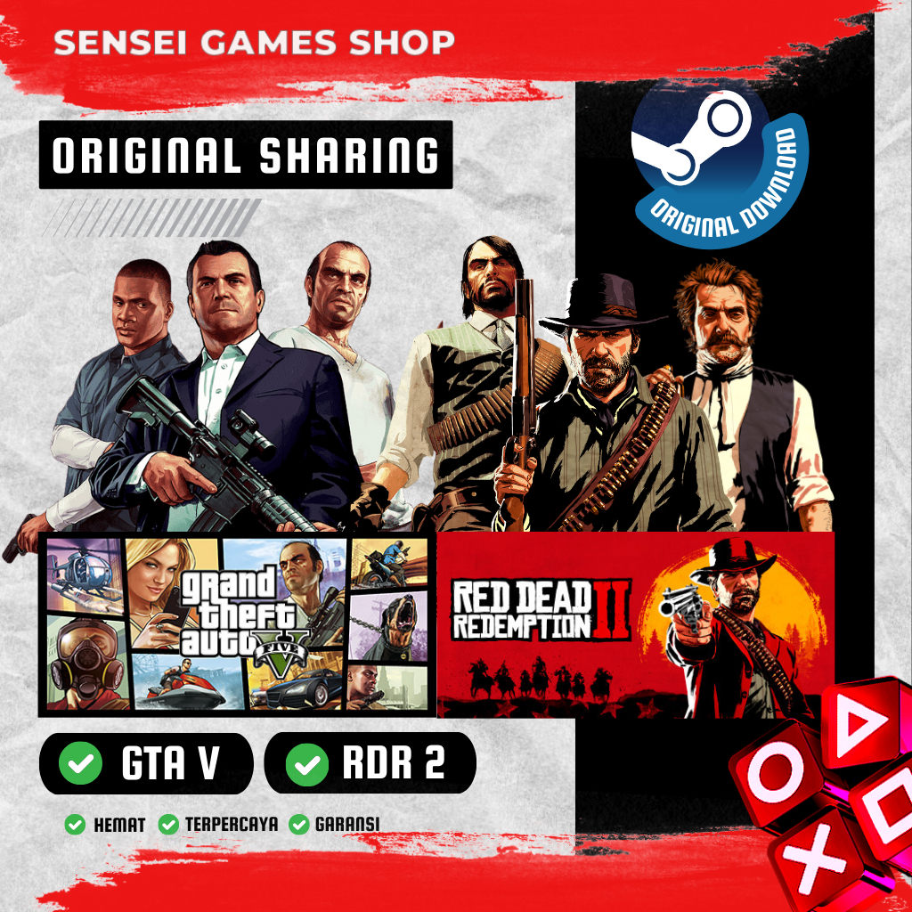 Jual [BONUS STEAM KEY] RED DEAD REDEMPTION 2 / RDR II + GTA V STEAM ...