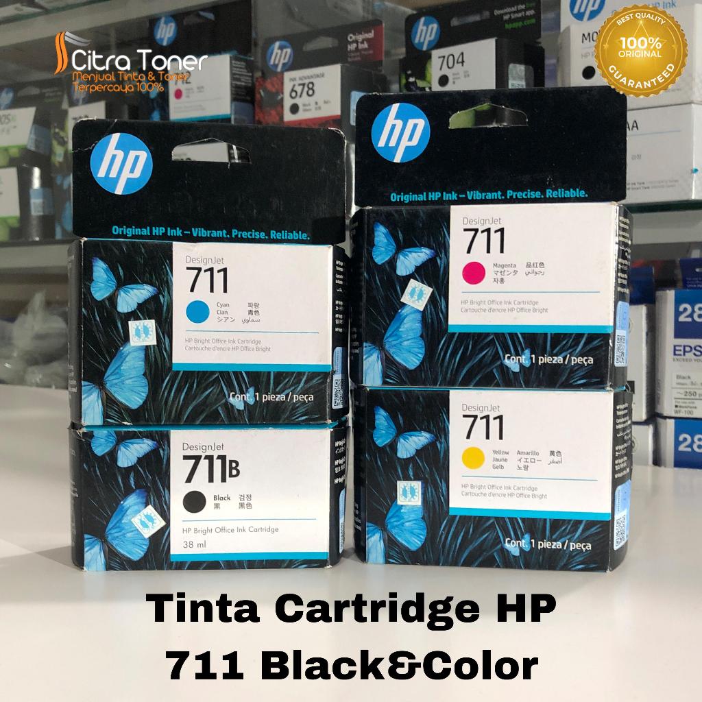 Jual Tinta HP 711 Black & Color Original | Shopee Indonesia