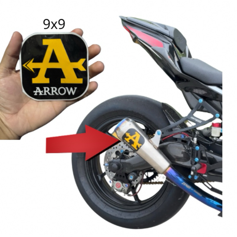 Jual 2 PCS STICKER ARROW NEW LOGO UKURAN 9X9 BAHAN PREMIUM TAHAN PANAS ...