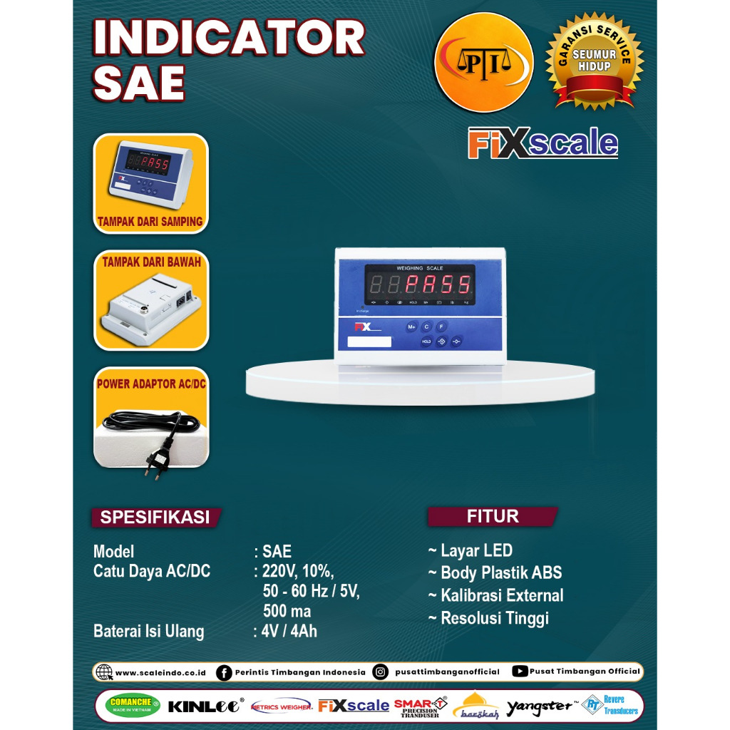 Jual Indikator Timbangan Fixscale SAE | Shopee Indonesia