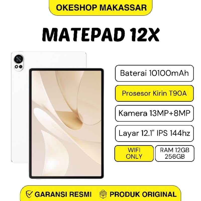 Jual HUAWEI MatePad 12 X PaperMatte WIFI RAM 12+256GB Inbox Keyboard ...