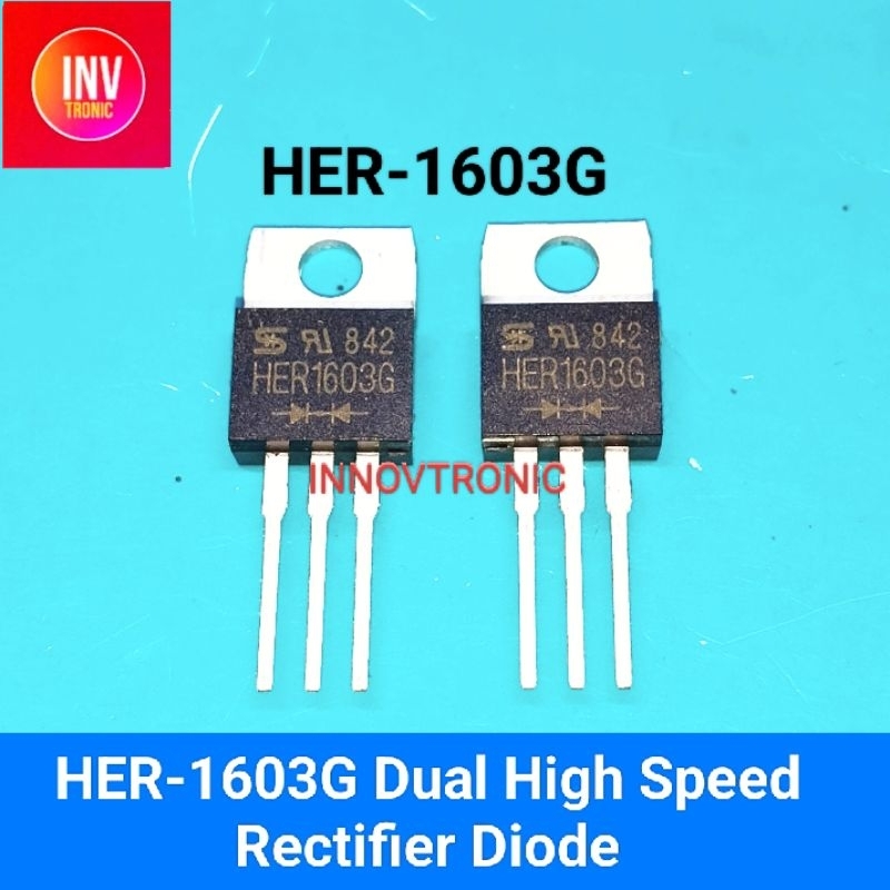 Jual HER1603G Doubler / Positif 16A 140V High Speed Rectifier Diode ...