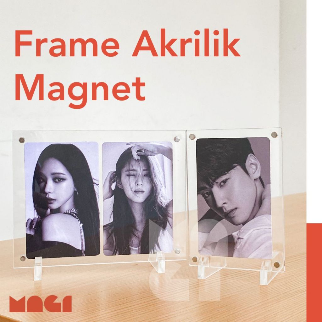 Jual Photocard Frame Bingkai Foto Photo Akrilik Magnet Transparan 2R 3R ...