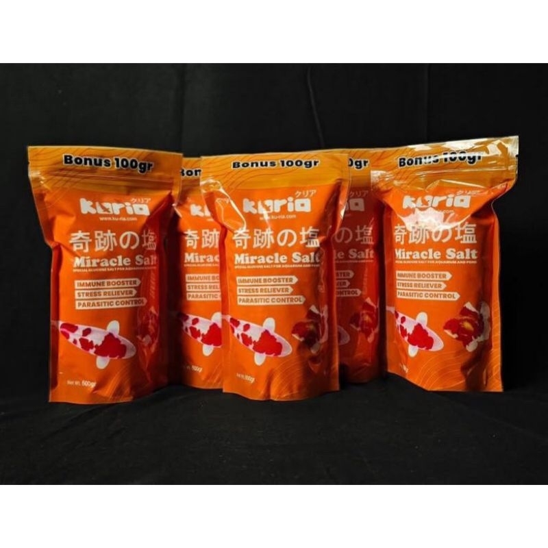 Jual Kuria Miracle Salt 500gr FREE 100gr Garam Pond Kolam Ikan koi koki ...