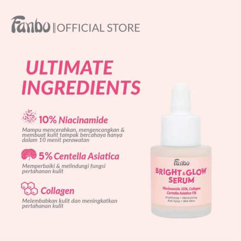 Jual Fanbo Bright & Glow Serum 20 ml | Shopee Indonesia