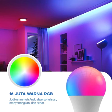 Lampu Smart Led Rgb Wifi 14 Watt Multicolor Hemat Energi Mavis Smart Led