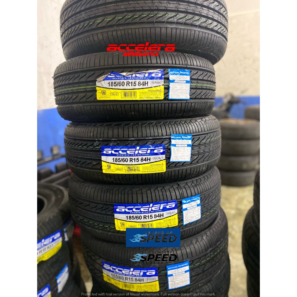 4 New 225/60R15 Accelera ECO Plush All-Season Tires – 96V Load Index, Passenger/Performance, 15" Rim