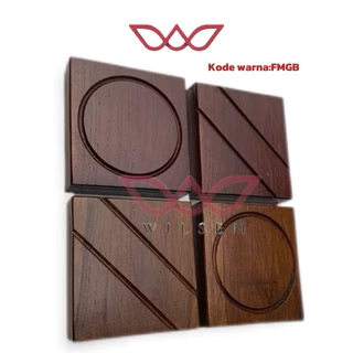 WILSEM FMB4CL-Frame Saklar  Kayu Jati Ukuran Saklar Single L1 Warna FSP504