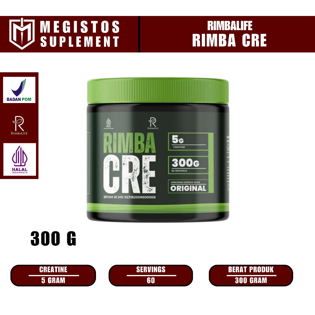 Jual Rimbalife Rimba Cre 300gr / RimbaCre Creatine Monohydrate 300 Gram ...