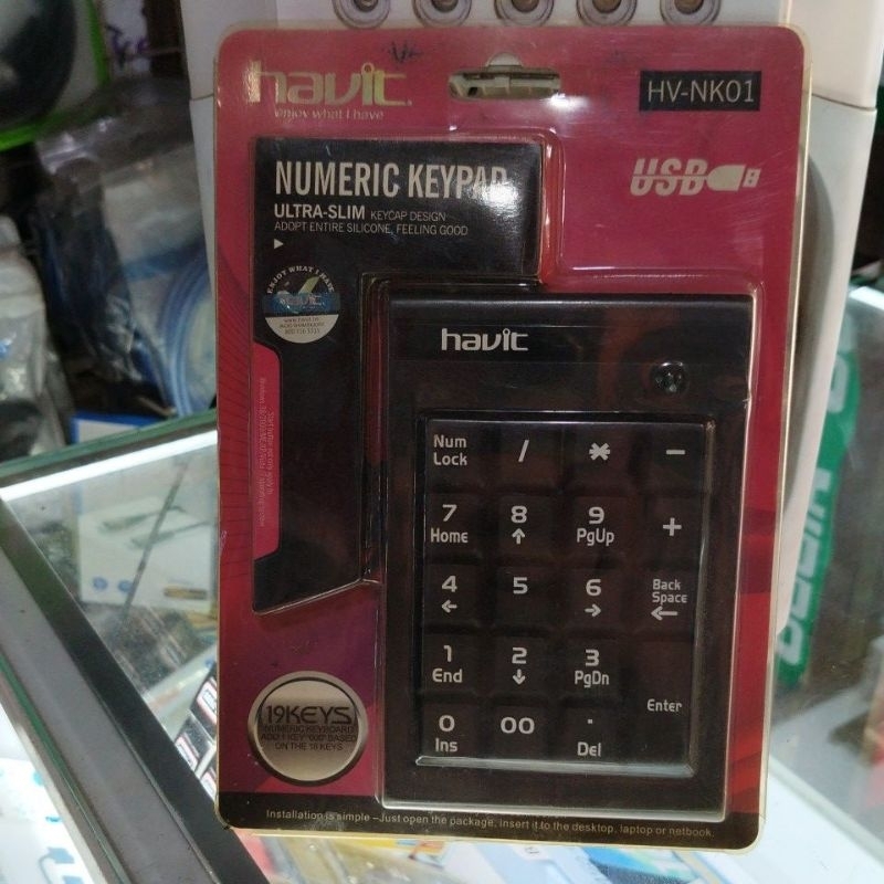 Jual HAVIT HV-NK01 numerik keyboard keypad for laptop numeric | Shopee ...