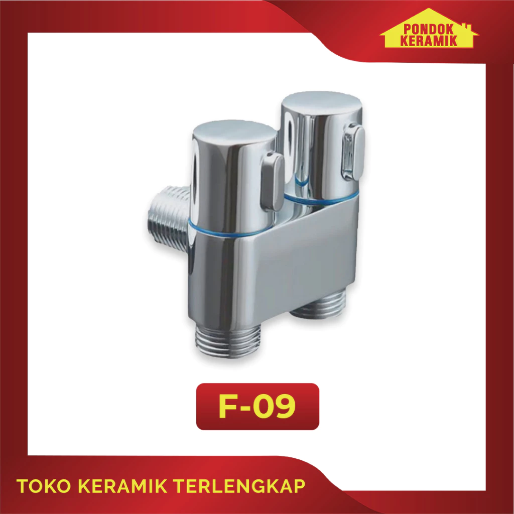 keran Cabang Double Stop keran Watter Tap keran Mesin Cuci Sanmu F-09
