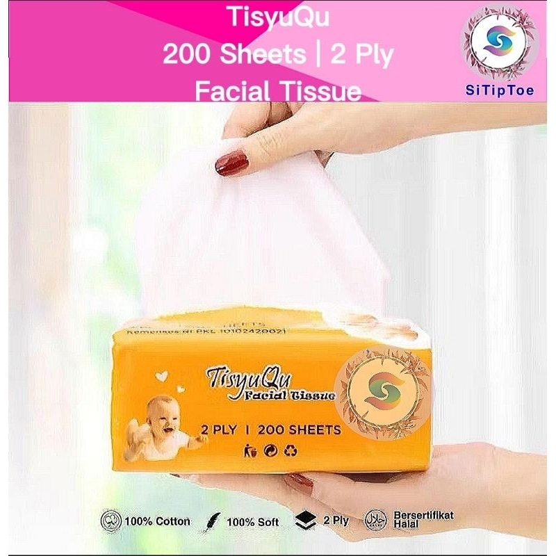 Jual Tisu TisyuQu Facial Tissue 200 Sheets 2 Ply Murah | Shopee Indonesia
