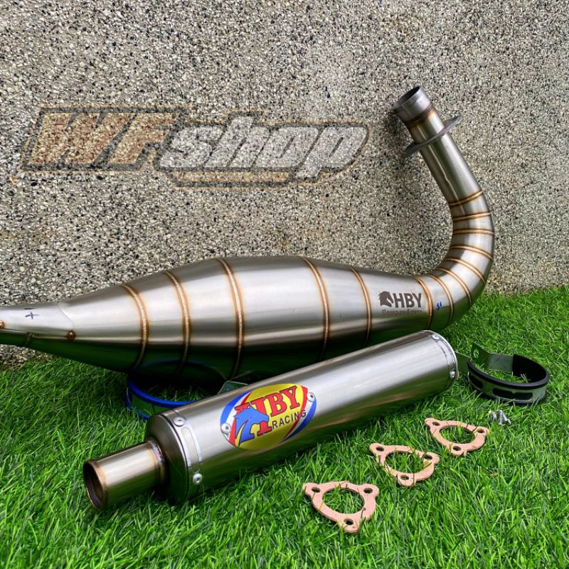 Jual KNALPOT NINJA R RR SS HBY THAILAND FULL STEANLIES MONCONG LURUS ...