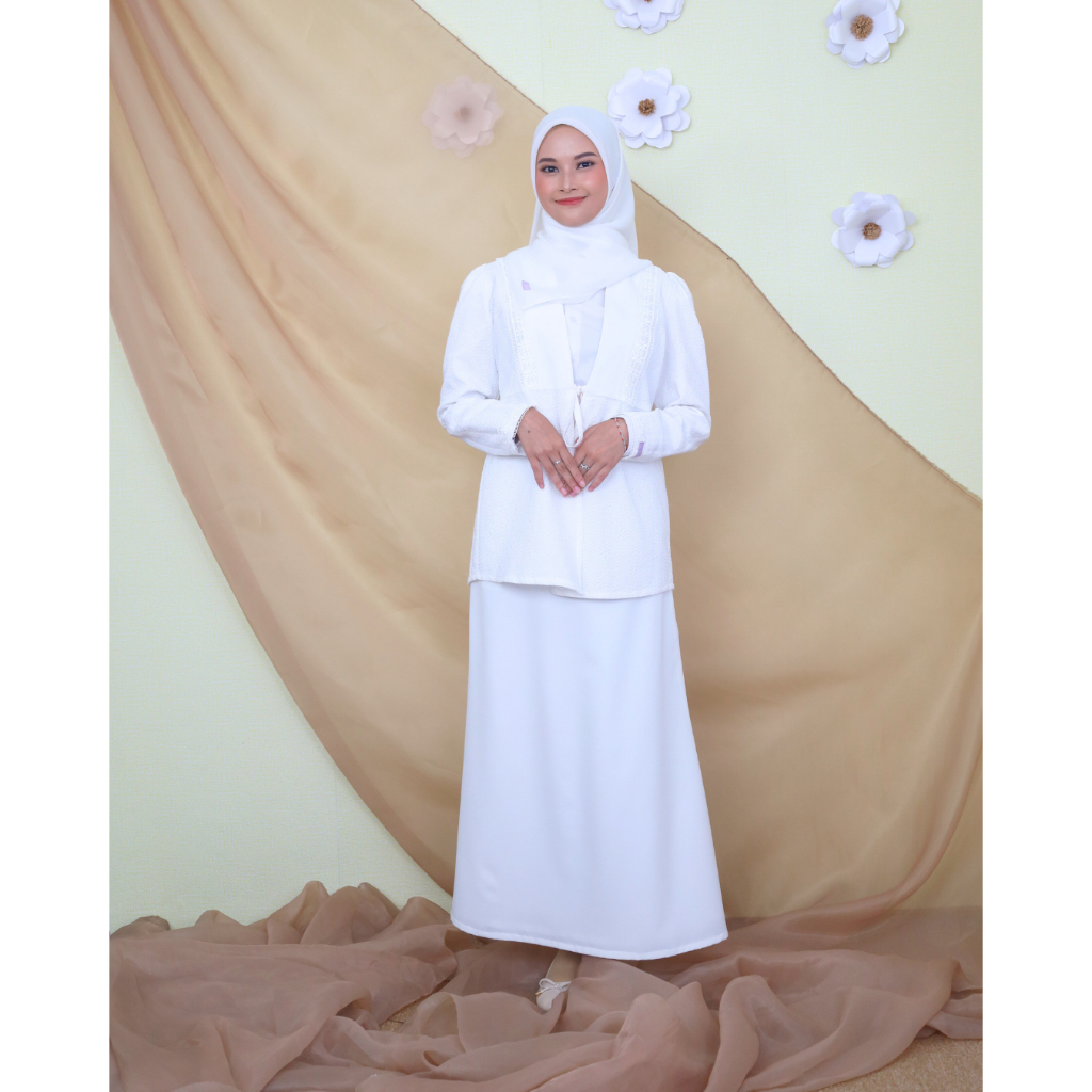 Jual One Set Lebaran Rok dan Atasan | Dress Rayya 2025 Rompi Wanita ...