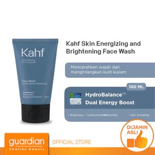 Kahf Skin Energizing and Brightening Face Wash 100Ml - Sabun Cuci Muka Pembersih Wajah Pria Untuk Kulit Cerah Bebas Kusam