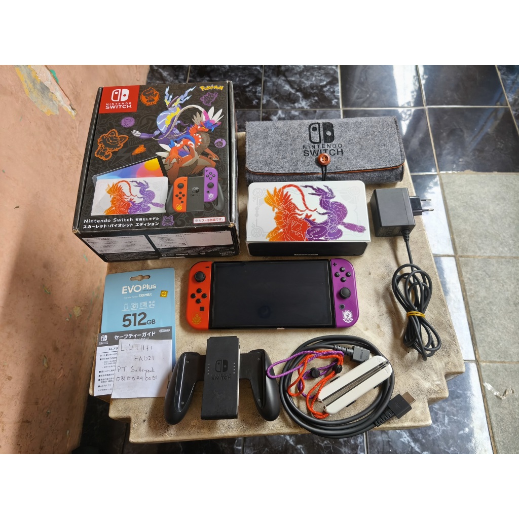 Jual Nintendo Switch OLED CFW Atmos Pokemon Scarlet Violet Limited ...