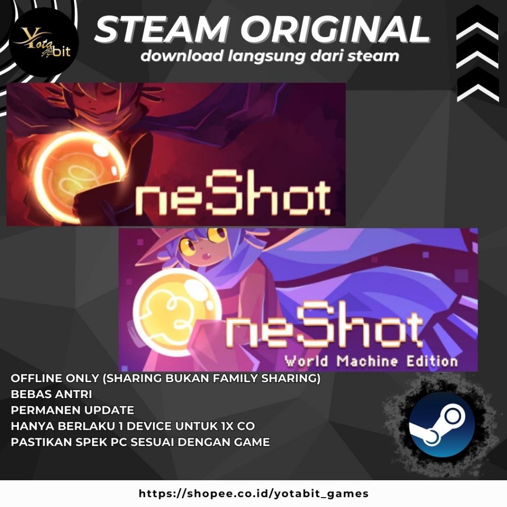 Jual ONESHOT + ONESHOT: WORLD MACHINE EDITION PC Sharing Original ...