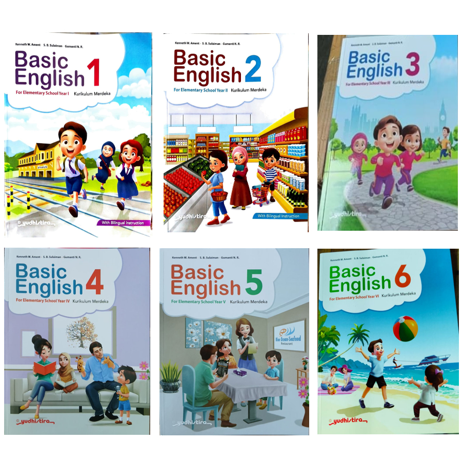 Jual Buku Basic English Kelas 1 2 3 4 5 6 SD/MI Yudhistira Kurikulum ...