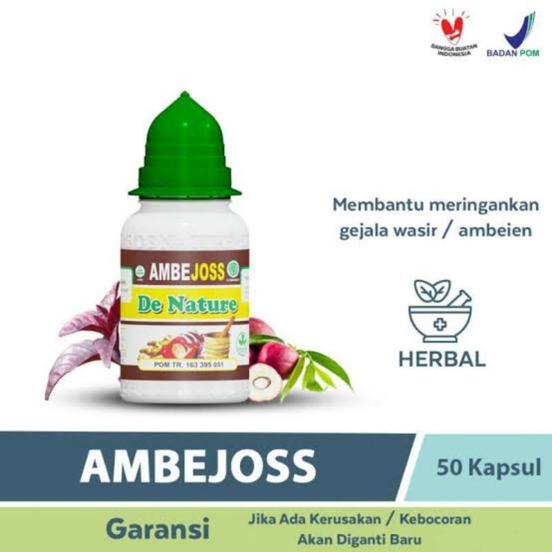 Ambejoss Obat Wasir Ambeien Ambeyen Bab Berdarah keluar Darah asli Original Herbal De Nature