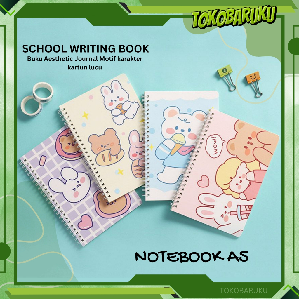 Jual (KEYA) 60 Lembar Buku Tulis Sekolah Mini A5 Buku Catatan Motif ...