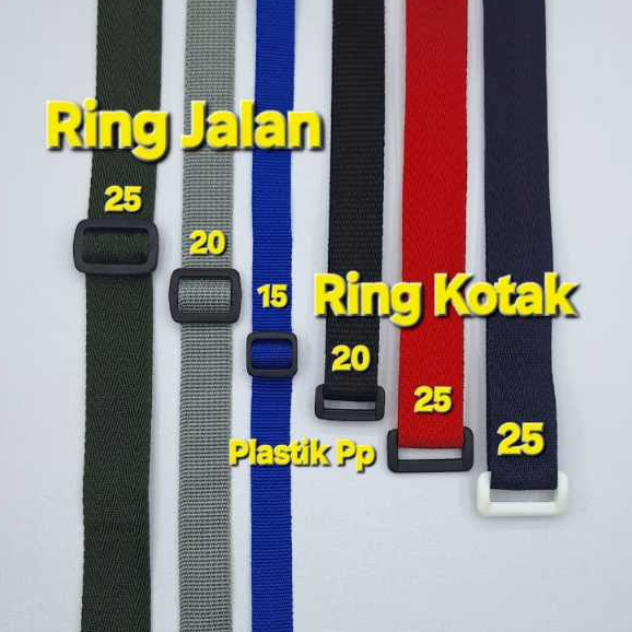 Jual Buckle PP Lokal-Ring Kotak & RING Jalan ( 15-20-25mm ) Sendal ...