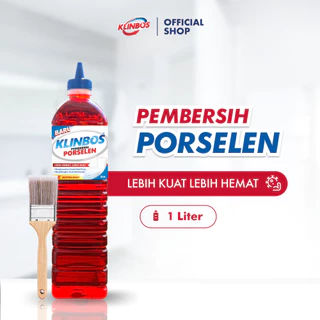 KLINBOS Porselen 1 Liter Pembersih Kerak Untuk Kamar Mandi Keramik Toilet Kaca Wc
