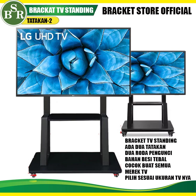 Jual bracket tv bracket tv LED LCD standing RODA DORONG -19 24 32 43 50 ...