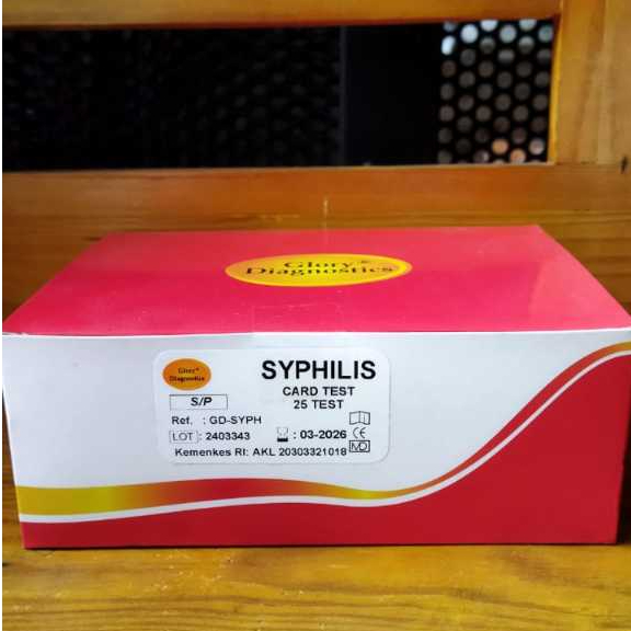 Jual Tes Syphilis / Tes Sifilis Cassette Glory Diagnostics isi 25 ...