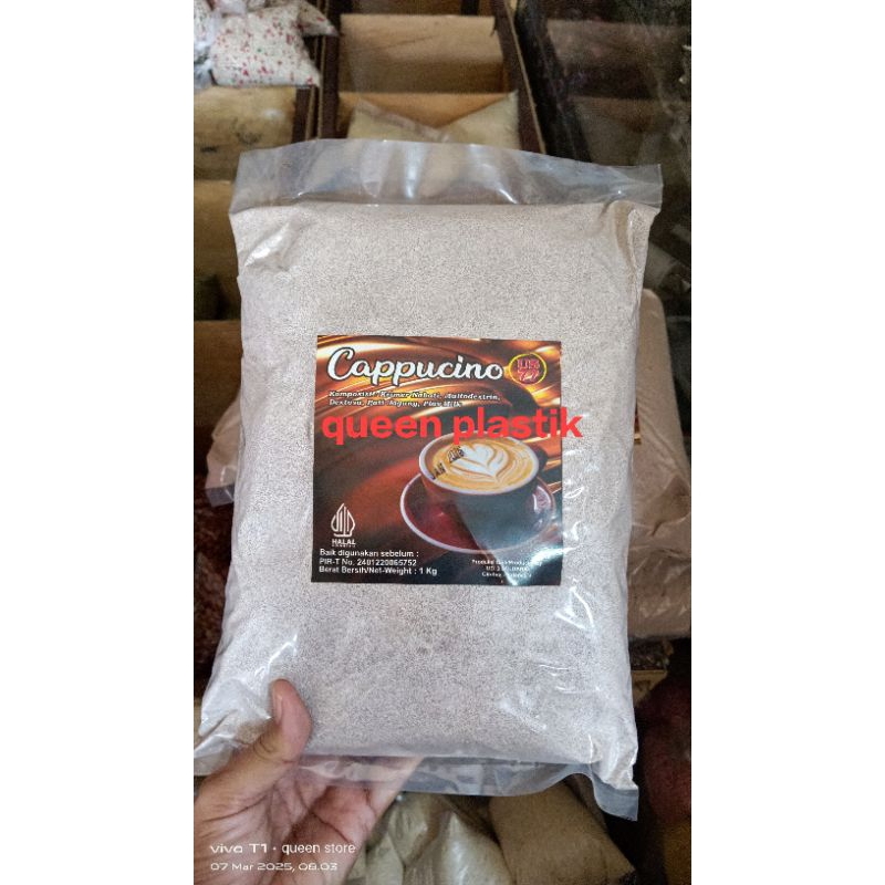 Jual Bubuk Cappucino untuk jualan capcin 1 kg (sudah manis) | Shopee ...