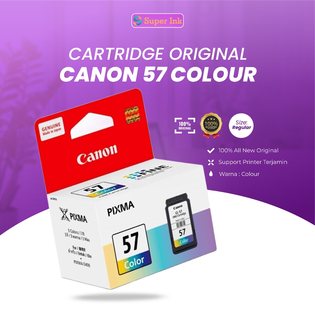 Jual Catridge Printer Canon 47/57 Warna Original E400,E460,E3170,E3177 ...
