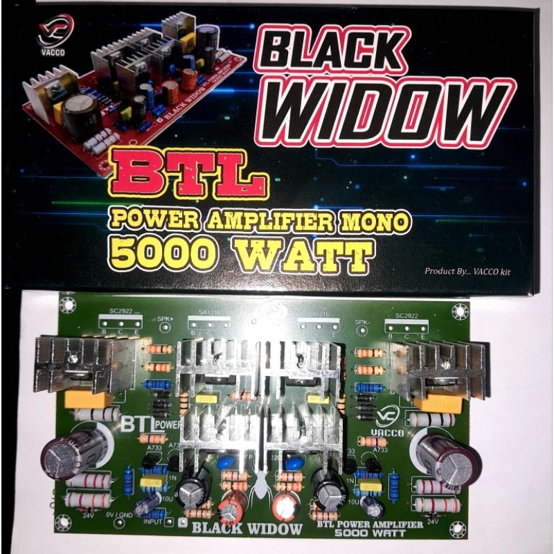 Jual driver btl balap black widow mono 5000 watt | Shopee Indonesia