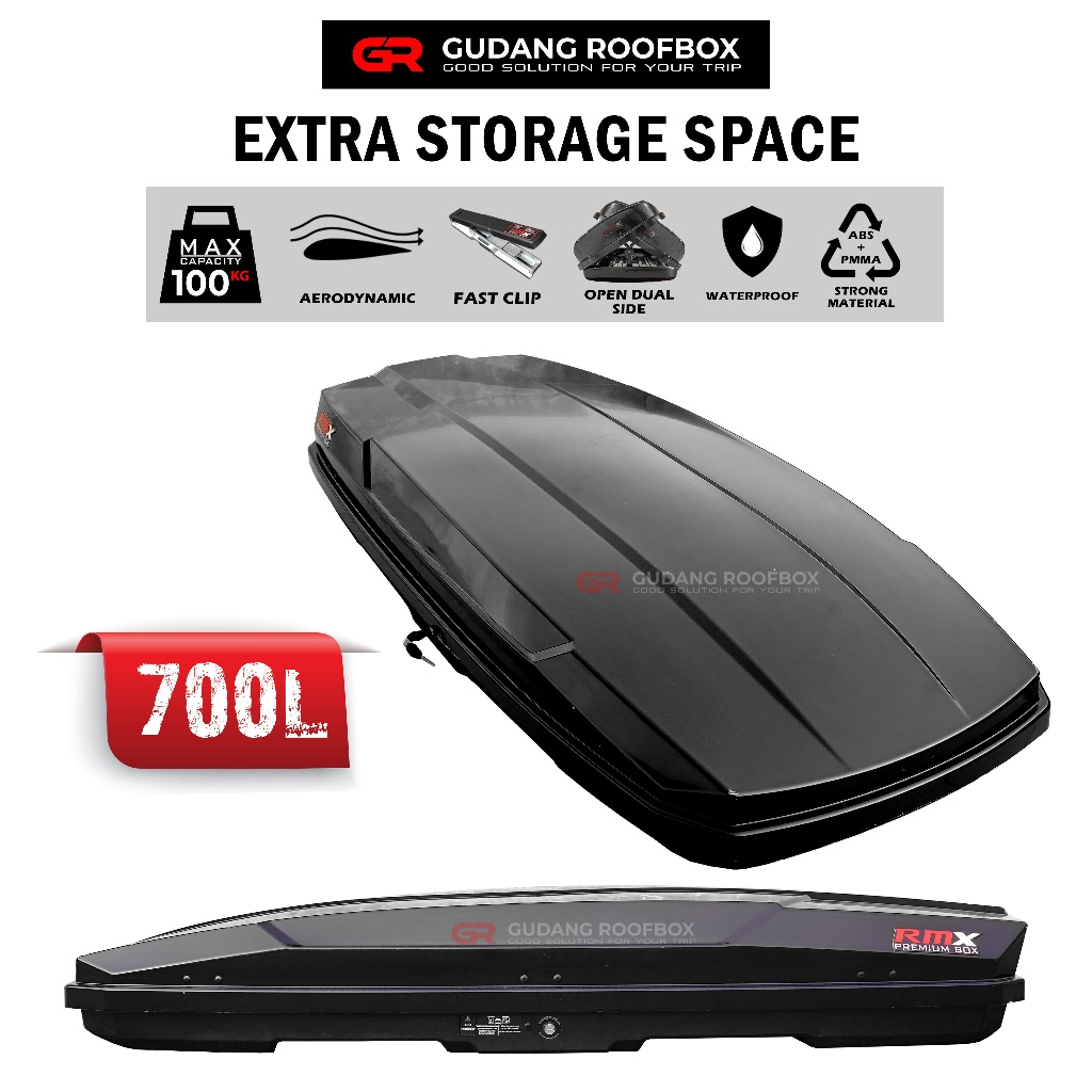 Jual Roof Box Roofbox Rofbox Box Bagasi Atas Mobil Universal Material ...