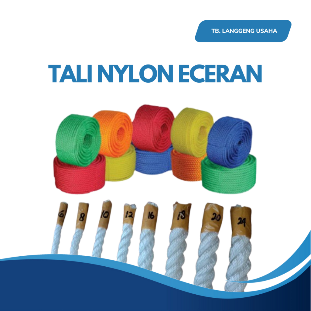 Jual TALI NYLON NILON ECERAN UKURAN 4 6 8 10 12 14 16 18 20 22 24 MM ...