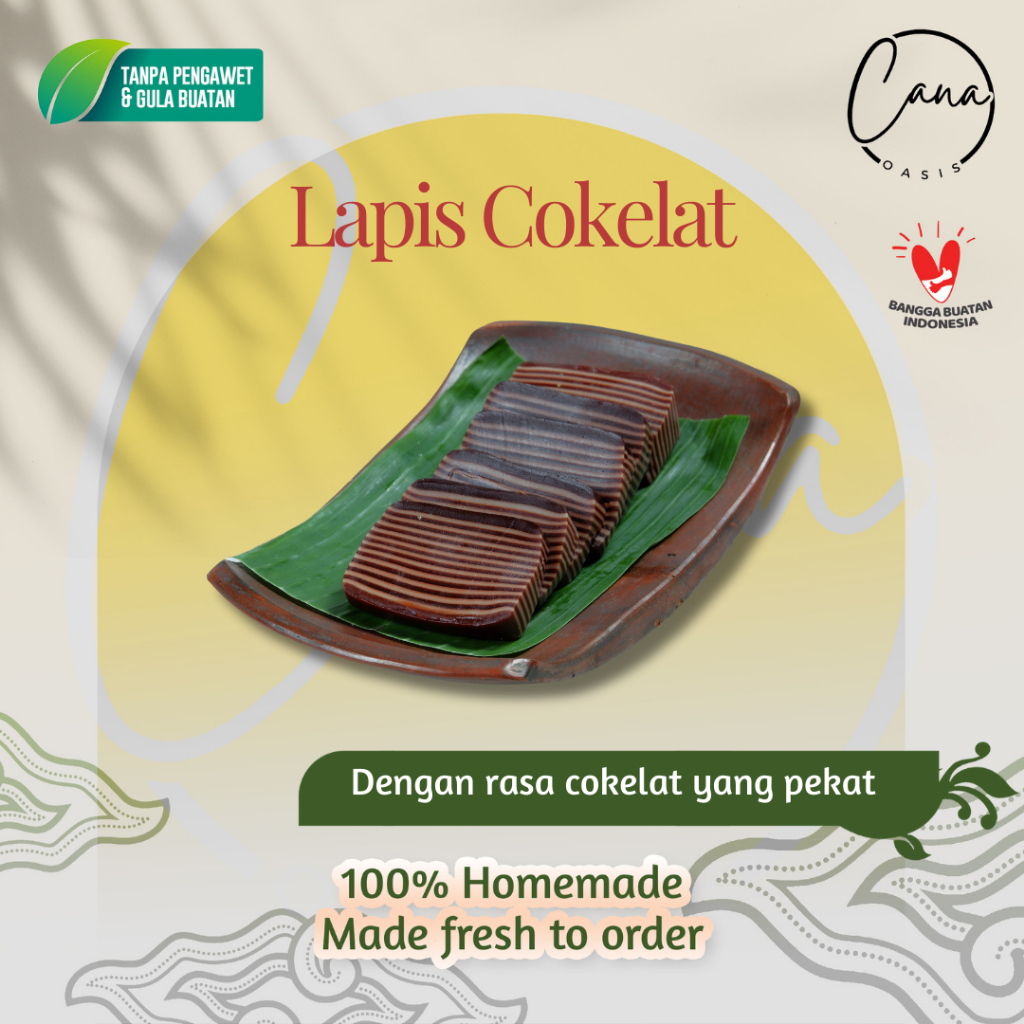 Jual CANA LAPIS COKELAT JAJAN PASAR KUEH KUE PASAR SNACK FOOD SNACK BOX ...
