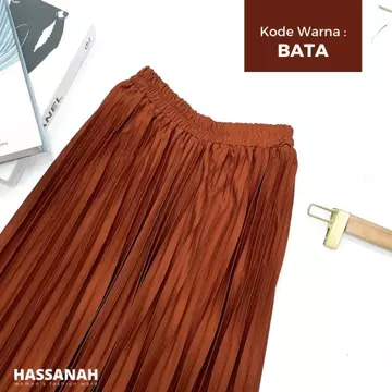 Rok Plisket Wanita Hyget Premium Adem Tidak Nerawang Fit All Size