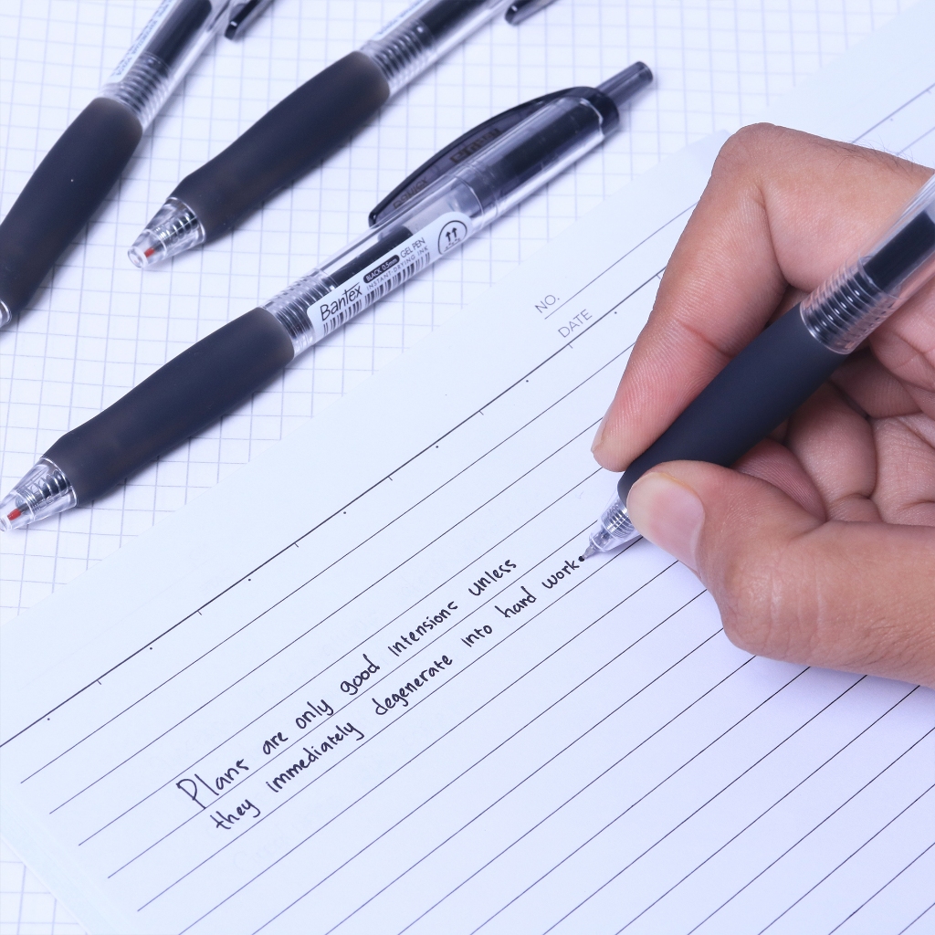 Pulpen Pena Gel Pen ST Tip 0.5 mm Silicone Grip Bantex BG1006 (4)