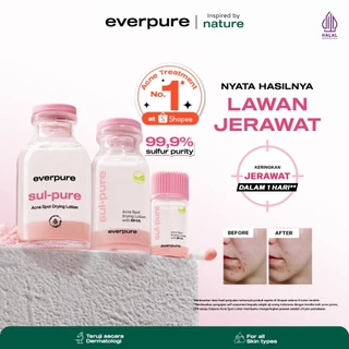 EVERPURE Sul-pure Acne Spot Drying Lotion - Obat Totol Mengeringkan Jerawat Dalam 1 Hari Dengan Sulfur & BHA [BPOM] 3ml, 10ml, 20ml