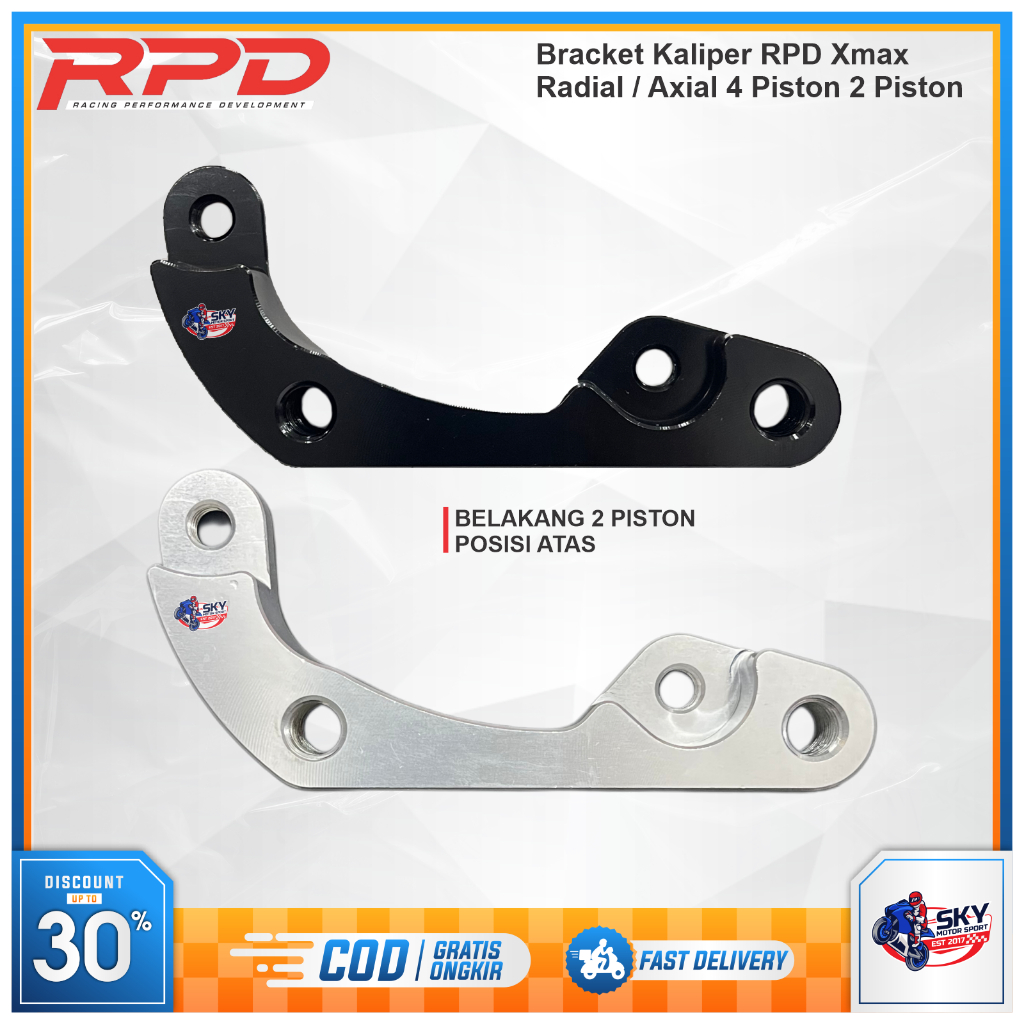 Jual Bracket Kaliper Belakang RPD Xmax Old Connected 2 Piston Original ...