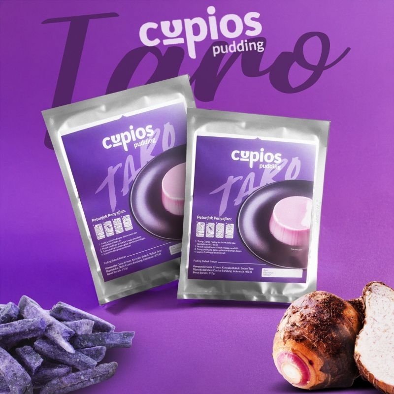 Jual CUPIOS pudding rasa taro (Bubuk pudding instan) | Shopee Indonesia