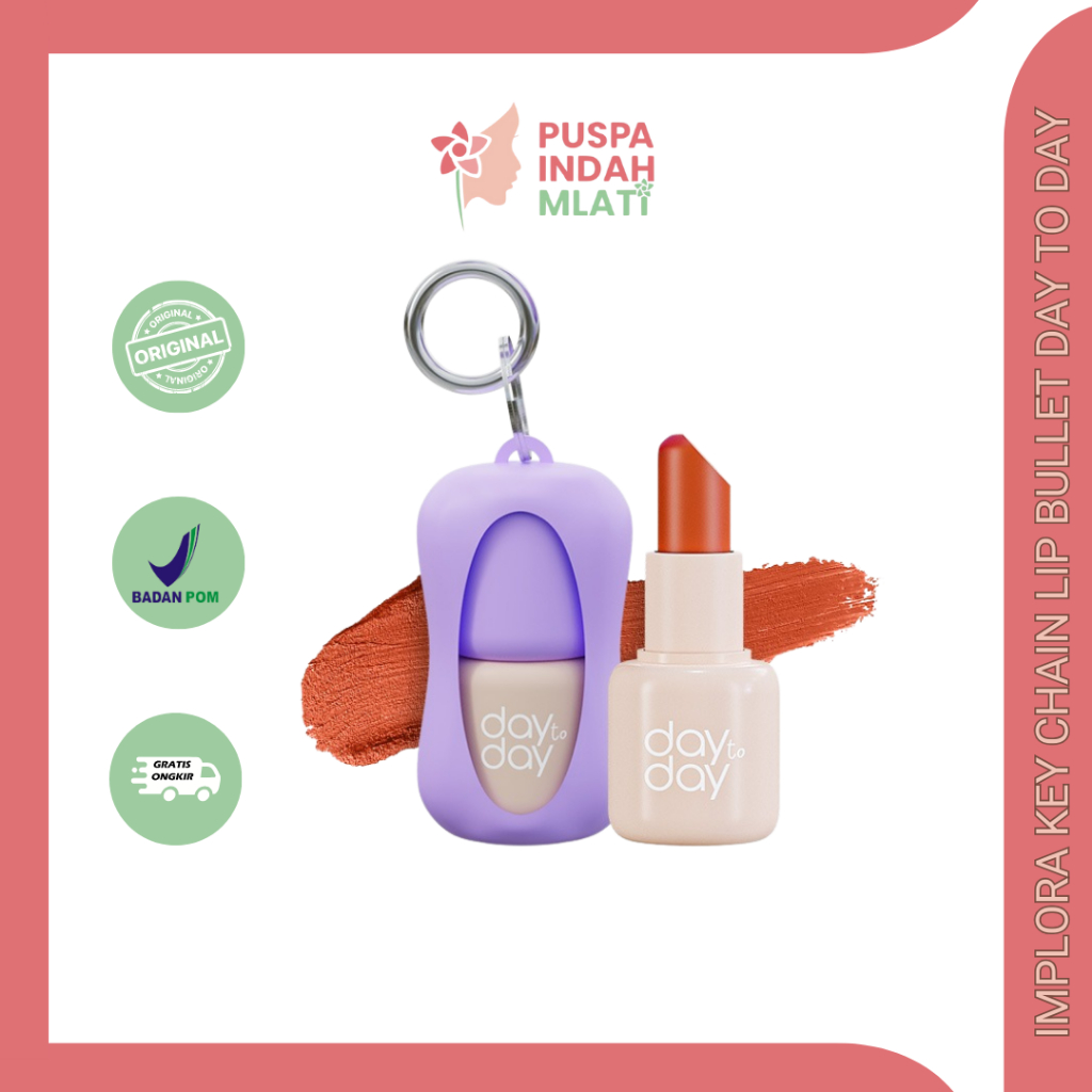 Jual IMPLORA KEY CHAIN LIP BULLET DAY TO DAY SERIES | Shopee Indonesia