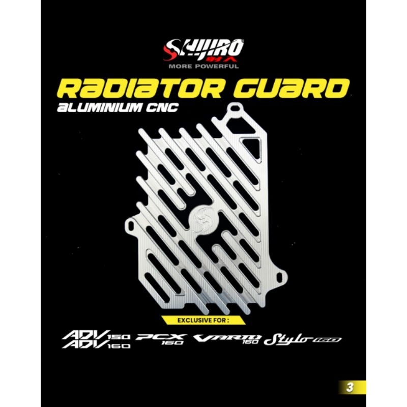 Jual cover radiator tutup radiator cnc shijiro stylo 160 vario 160 pcx ...