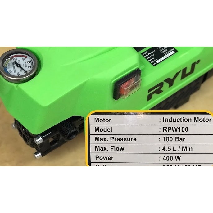 Jual RYU PRESSURE WASHER MESIN STEAM CUCI MOBIL MOTOR JET CLEANER RPW ...