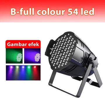 Kaiy 3W 54 Lampu Panggung Led Par Full Colour Moving Bead Beam Light Disco Par Light Led Mini