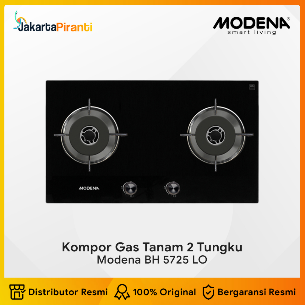 Jual MODENA BH 5725 LO kompor tanam 2 tungku kuningan safety MODENA ...