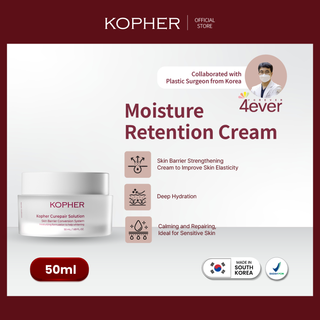 Jual KOPHER Moisture Retention Cream - 50 ML | Shopee Indonesia
