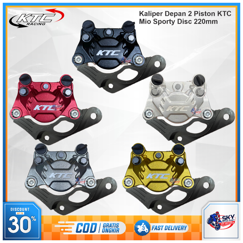 Jual Kaliper Depan KTC Racing 2P Yamaha Mio Sporty Disc 220mm Original ...