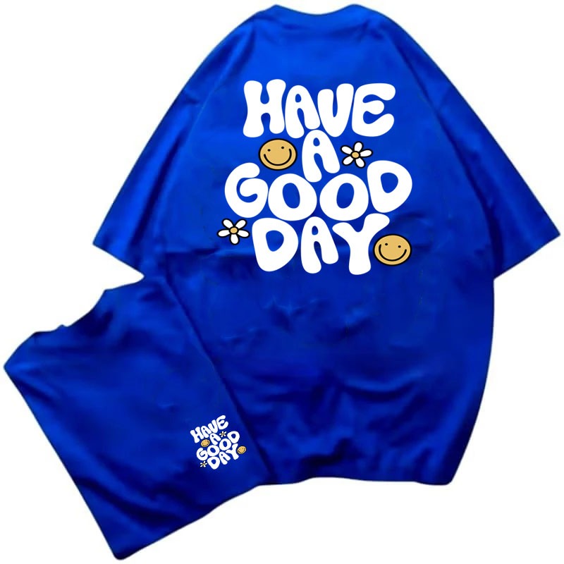 Jual HAVE A GOOD DAY Baju Kaos Distro Vintage Premium 24s Tebal Tshirt ...