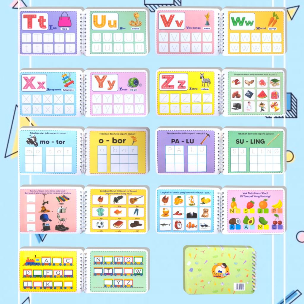 Jual KIDZONE - WIPE AND CLEAN BOOK - HURUF ABC Activity Book Buku Anak ...