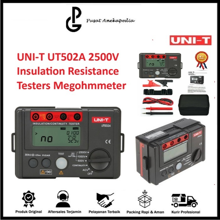 Jual UNI-T UT502A Insulation Resistance Tester Earth Meter Megometer ...