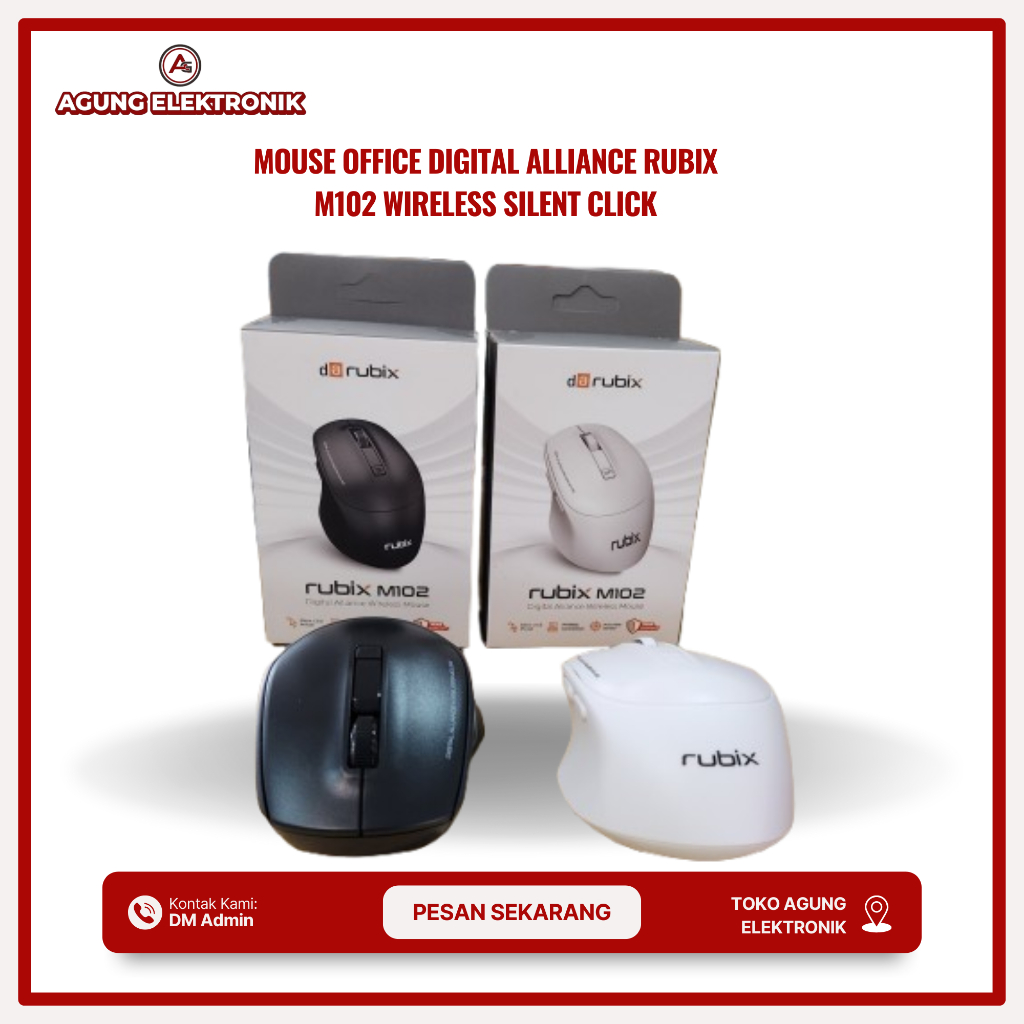 Jual Mouse Office Digital Alliance Rubix M102 Wireless Silent Click ...